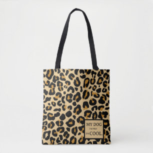Leopard Classic Modern Cheetah Trendy Dog Custom Tote Bag