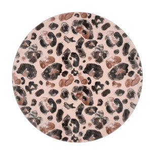 Leopard coat, animal skin seamless pattern. cutting board