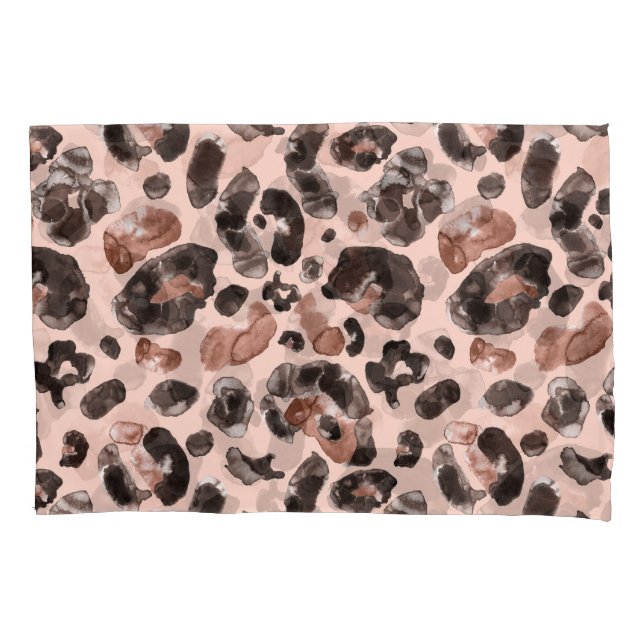 Leopard coat, animal skin seamless pattern. pillowcase (Front)