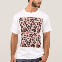 Leopard coat, animal skin seamless pattern.