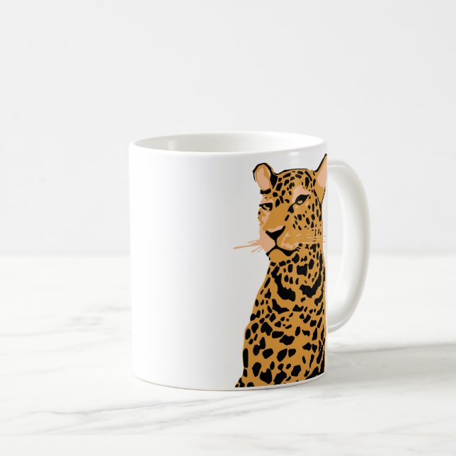 Leopard  coffee mug (Front Right)