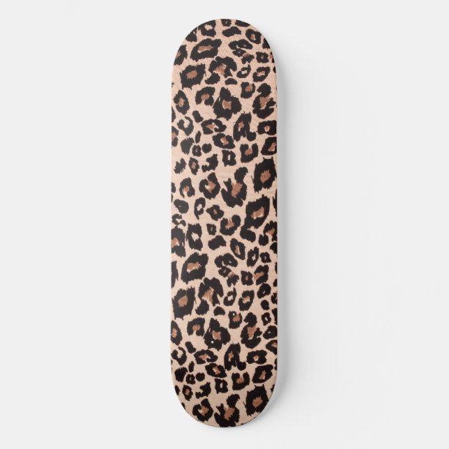 Leopard Cool Aesthetic Skateboard (Front)