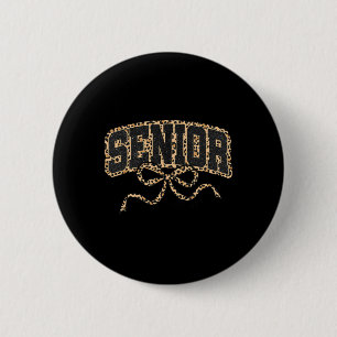 Leopard Coquette Senior 2026 Graduation Funny Cl O 6 Cm Round Badge