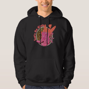 Leopard Cowgirl Boots Rope Let's Go Girls Western Hoodie