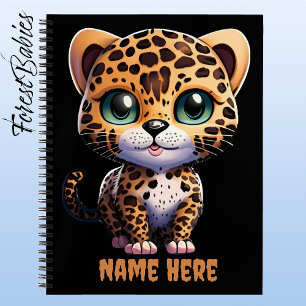 Leopard Cub Kitty Cat Jungle Safari Animal Notebook