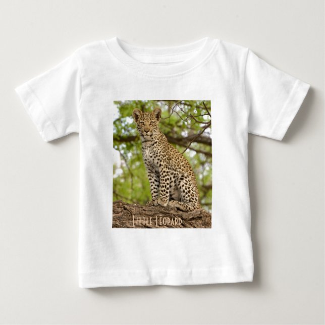 Leopard Cub on a Limb, Baby T-Shirt (Front)