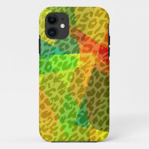 Leopard Cubism Abstract Art Geometric Pattern 2 Case-Mate iPhone Case