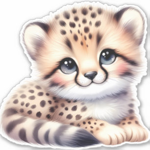 Leopard Custom Cut Scrapbooking Sticker