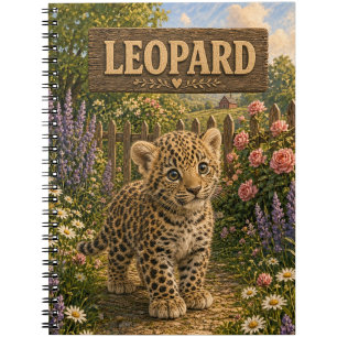 Leopard Cute Baby Storybook Nursery Animal Notebook