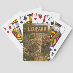 Leopard Cute Baby Storybook Nursery Animal Playing Cards