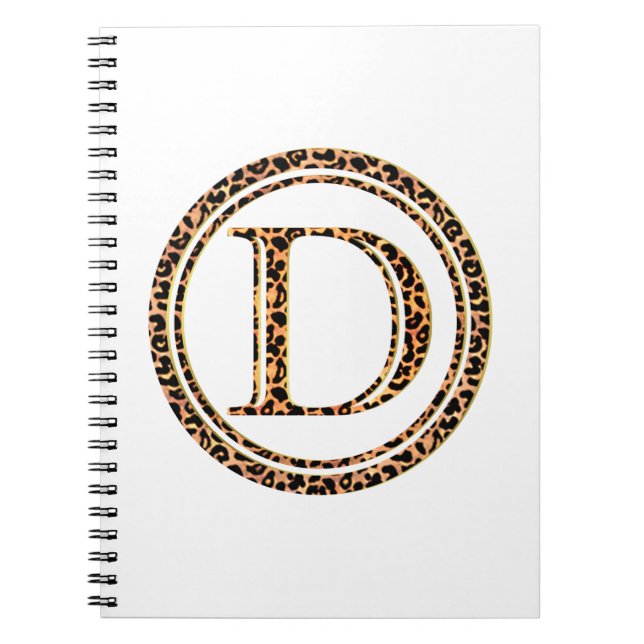 leopard D Spiral Notebook (Front)