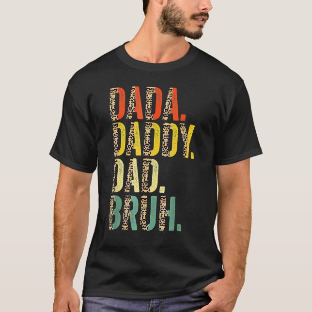 Leopard Dada Daddy Dad Bruh Father's Day T-Shirt (Front)