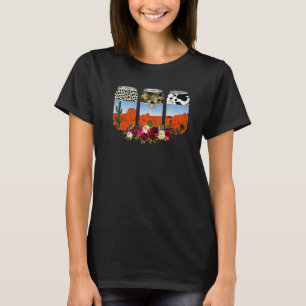 Leopard Desert Sunrise Serape Beers Western Countr T-Shirt