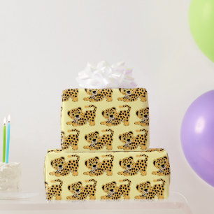 Leopard Design Any Background Colour Wrapping Paper
