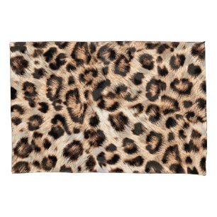 Leopard Design Pattern: Wild Elegance. Pillowcase