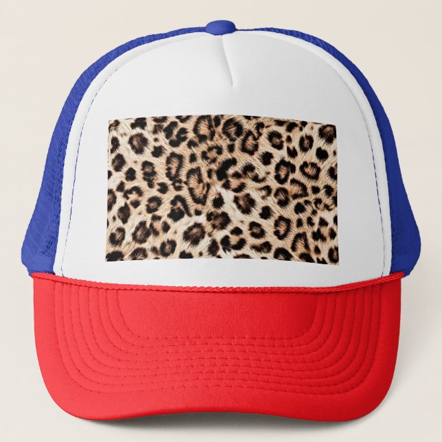 Leopard Design Pattern: Wild Elegance. Trucker Hat (Front)