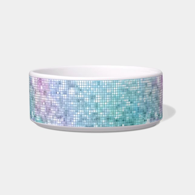LEOPARD Disco sparkle THEME PET BOWL (Front)
