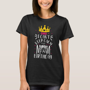 Leopard Dog Mom Omg I Cant Keep Calm Its My Mommy T-Shirt