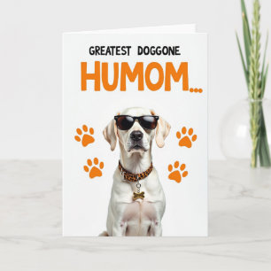Leopard Dog Mum Greeting Card