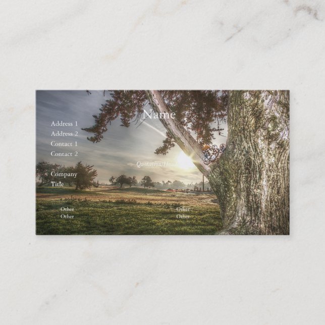 Leopard Doll in a tree Business Card (Front)