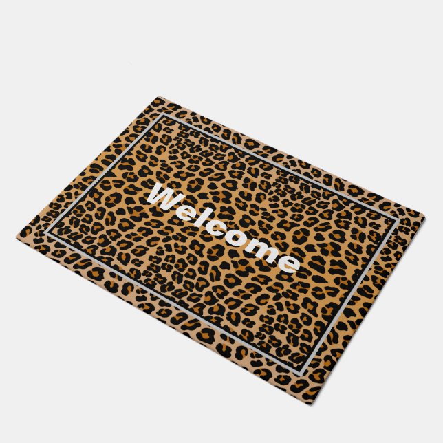 Leopard Doormat (Angled)