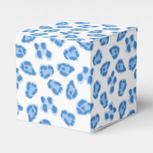 Leopard Dot in Blue Porcelain Favour Box