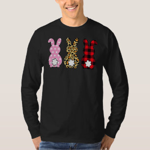 Leopard Easter Bunny Rabbit Trio Cute Easter Day 2 T-Shirt