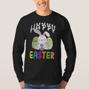 Leopard Easter Bunny Rabbit Trio Cute Easter Day 5 T-Shirt
