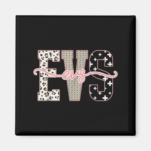 Leopard Evs Er Nurses Day Nursing Student Gift Magnet (Front)