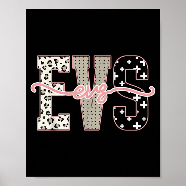 Leopard Evs Er Nurses Day Nursing Student Gift Poster (Front)