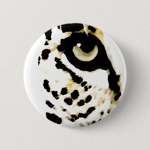 Leopard Eye 6 Cm Round Badge