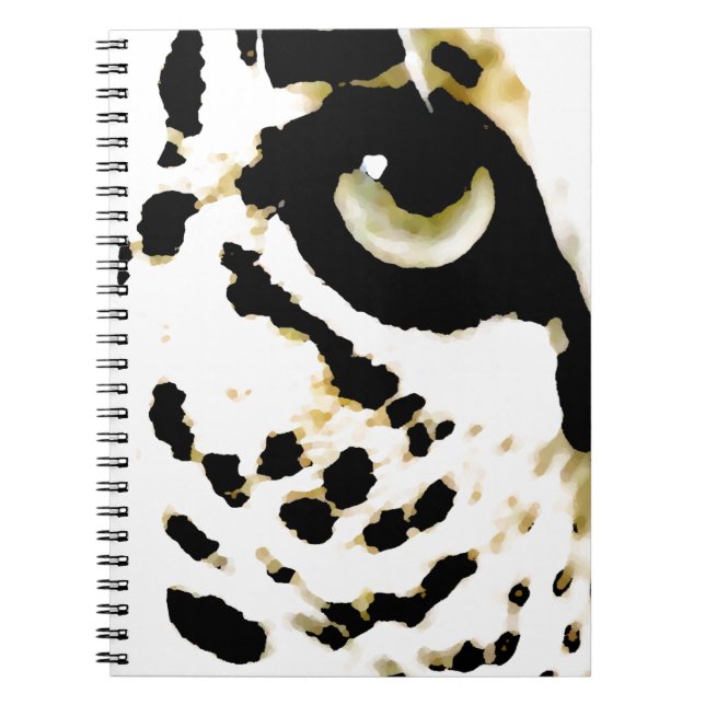 Leopard Eye Spiral Notebook (Front)