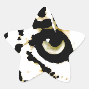 Leopard Eye Star Sticker