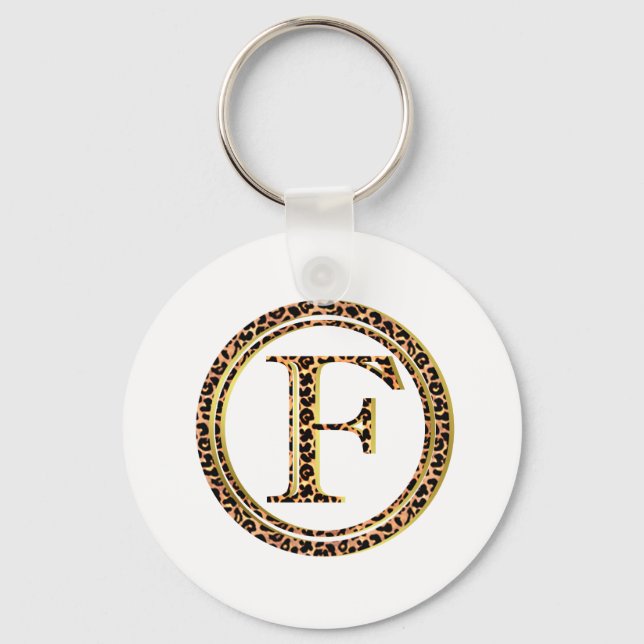 leopard F Key Ring (Front)