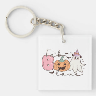 Leopard Fab Boo Lous Halloween Key Ring