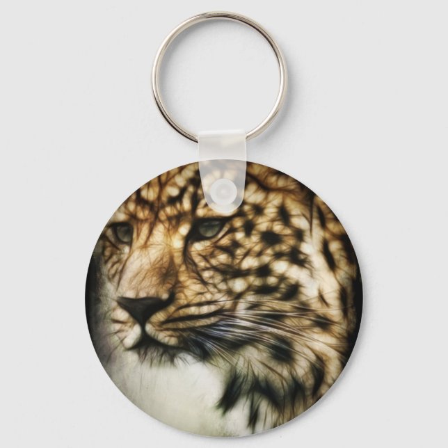 Leopard face key ring (Front)