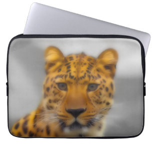 Leopard Face Laptop Sleeve