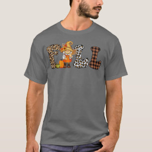 Leopard Fall Cute Gnomes Thanksgiving Gifts For Wo T-Shirt