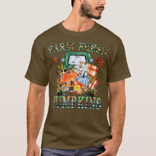 Leopard Farm Fresh Pumpkins, Happy Halloween Pumpk T-Shirt