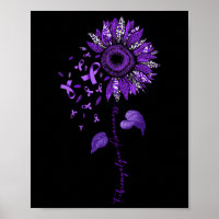 Leopard Fibromyalgia Awareness Purple Ribbon