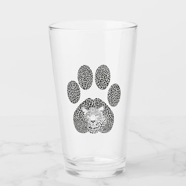 Leopard footprint. glass (Front)