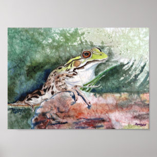Leopard Frog Poster
