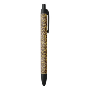 Leopard Fur Black Ink Pen