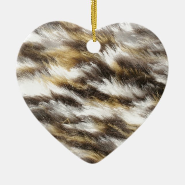 leopard fur ceramic tree decoration (Front)
