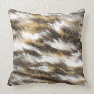 leopard fur cushion