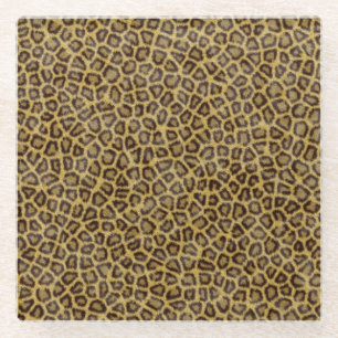 Leopard Fur Glass Coaster