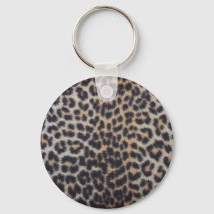Leopard Fur Key Ring