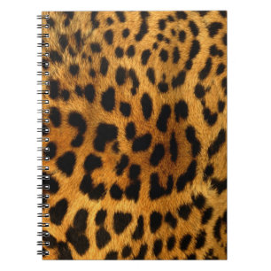 Leopard fur notebook