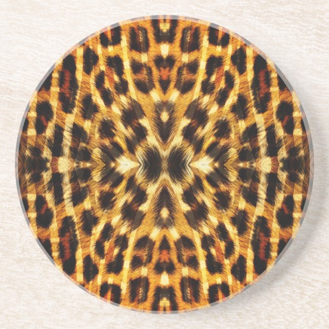 Leopard Fur Pattern Coaster (Front)