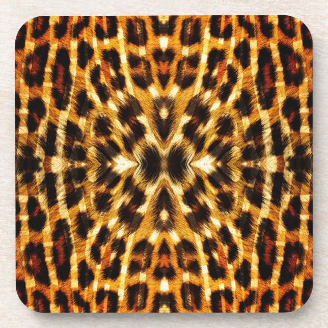 Leopard Fur Pattern Coaster (Front)